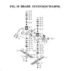 BLADE SYSTEM(SCMA48M)(8663-306-0100) spare parts