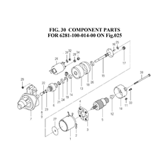 COMPONENT PARTS FOR 6281-100-014-00 ON Fig 25 spare parts