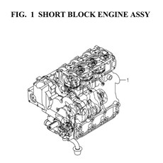 SHORT BLOCK ENGINE ASS'Y(6005-015J-0100) spare parts
