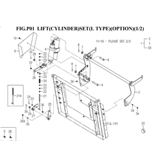 LIFT(CYLINDER)SET(L TYPE)(OPTION)(1/2)(8671-107Z-0100) spare parts