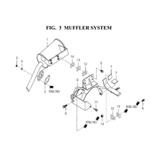 MUFFLER SYSTEM spare parts