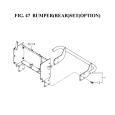 BUMPER(REAR)SET(OPTION)(1752-603Y-0100) spare parts