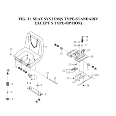 SEAT SYSTEM(S TYPE_STANDARD/EXCEPT S TYPE_OPTION) spare parts