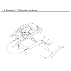 OPERATION (7) DIFFERENTIAL LOCK LEVER spare parts