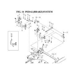 PEDAL(BRAKE)SYSTEM spare parts