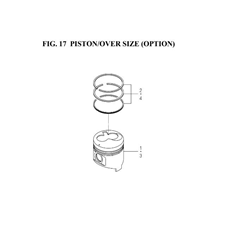 PISTON/OVER SIZE (OPTION) spare parts