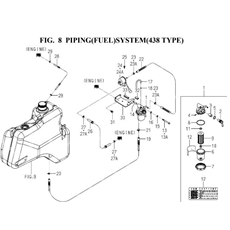 PIPING(FUEL)SYSTEM(438 TYPE) spare parts