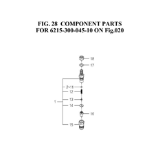 COMPONENT PARTS FOR 6215-300-045-10 ON Fig 20 spare parts