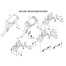 MUFFLER SYSTEM(1782-103-0100) spare parts