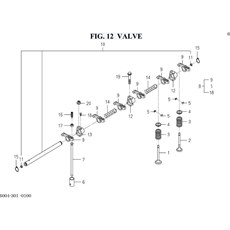 FIG. 12 VALVE spare parts