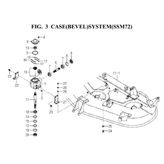CASE(BEVEL)SYSTEM(SSM72)(8654-201C-0100) spare parts