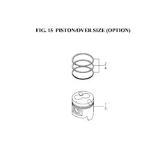 PISTON/OVER SIZE (OPTION) spare parts