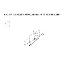 ARM(TENSION) ASSY(438 TYPE)(REPAIR) spare parts