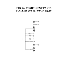 COMPONENT PARTS FOR 6215-300-037-00 ON Fig.19 spare parts