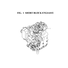 SHORT BLOCK ENGINE ASSY spare parts