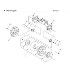 TRAVELING (1) spare parts