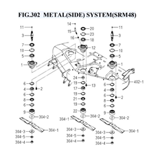 FIG.302 METAL(SIDE) SYSTEM(SRM48) spare parts
