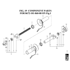 COMPONENT PARTS FOE 8672-101-860-00 ON FIG.1(8672-101-860-0) spare parts