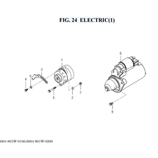 FIG. 24 ELECTRIC(1) spare parts