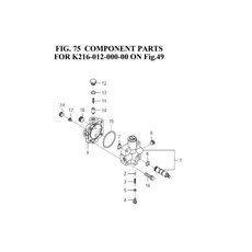 COMPONENT PARTS FOR K216-012-000-00 ON Fig. 49 spare parts