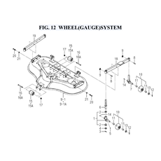 FIG. 12 WHEEL(GAUGE)SYSTEM spare parts
