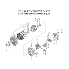 COMPONENTS PARTS FOR 6281-200-015-00 ON Fig.24 spare parts