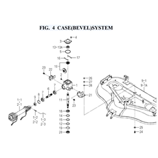 FIG. 4 CASE(BEVEL)SYSTEM spare parts