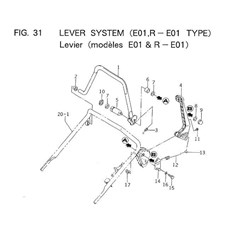 LEVER SYSTEM (E01,R-E01 TYPE) spare parts