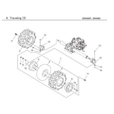 TRAVELING (3) spare parts