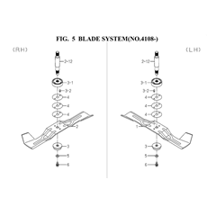 BLADE SYSTEM(NO.4108-1) spare parts
