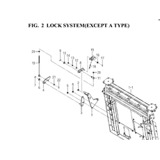 LOCK SYSTEM(EXCEPT A TYPE) spare parts