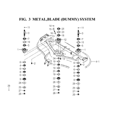 METAL,BLADE(DUMMY)SYSTEM(8658-301-0100,8658-306-0100) spare parts