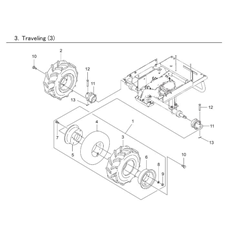 TRAVELING (3) spare parts