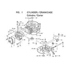 CYLINDER/CRANKCASE spare parts
