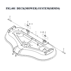 FIG.402 DECK(MOWER) SYSTEM(SRM48) spare parts