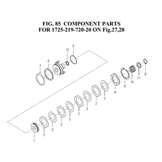 COMPONENT PARTS FOR 1725-219-720-20 ON Fig.27, 28 spare parts