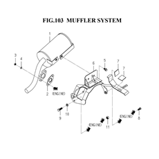 MUFFLER SYSTEM (1782-103-0100) spare parts