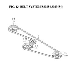 BELT SYSTEM(SSM54,SMM54)(8657-203-0100) spare parts