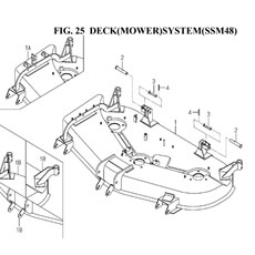 DECK(MOWER)SYSTEM(SSM48)(8595-402G-0100) spare parts