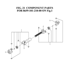COMPONENT PARTS FOR 8659-101-210-00 ON FIG.1)(8659-101-210-0D) spare parts