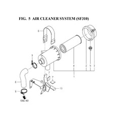 AIR CLEANER SYSTEM (SF310) spare parts