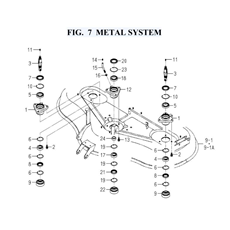 FIG. 7 METAL SYSTEM spare parts
