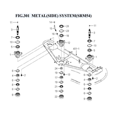 FIG.301 METAL(SIDE) SYSTEM(SRM54) spare parts