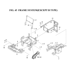 FRAME SYSTEM(EXCEPT B TYPE) spare parts