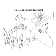 ADJUST(HEIGHT)SYSTEM(1752-554A-0100) spare parts