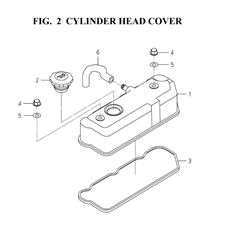 CYLINDER HEAD COVER (6003-110-0100) spare parts