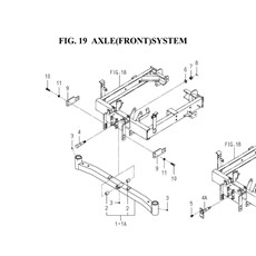 AXLE(FRONT)SYSTEM(1752-433-0100) spare parts