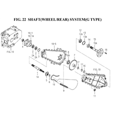 SHAFT(WHEEL/REAR)SYSTEM(G TYPE(1728-307A-0100) spare parts