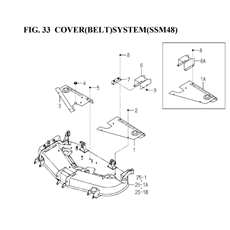 COVER(BELT)SYSTEM(SSM48)(8595-407G-0100) spare parts