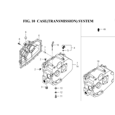 CASE(TRANSMISSION)SYSTEM(1728-201-0100) spare parts